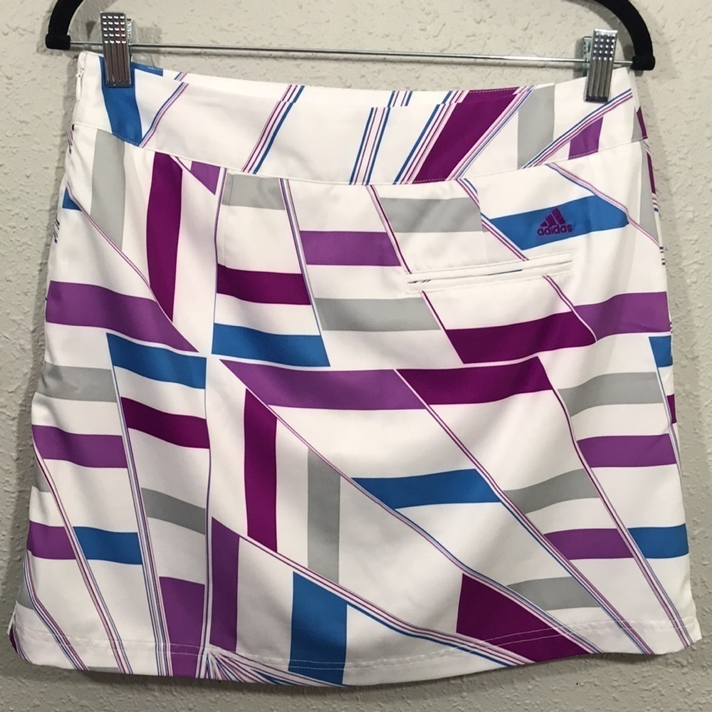Adidas Geometric Print Clima Cool Athletic Skort - Picture 3 of 10